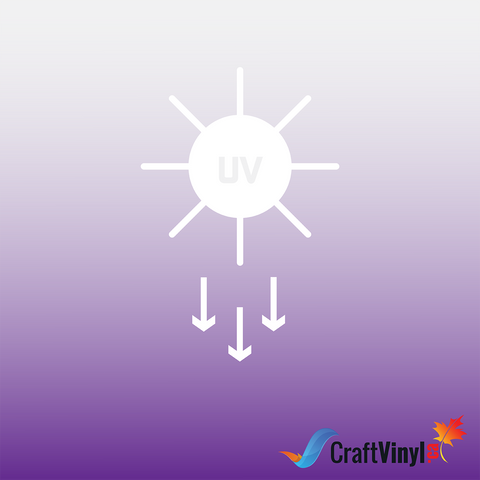 Sun Vinyl - Sunlight UV Color Changing White to Purple