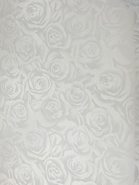 Craft HTV Rose Pattern Silver Heat Transfer Vinyl (Comes with Protective Film or Liner)