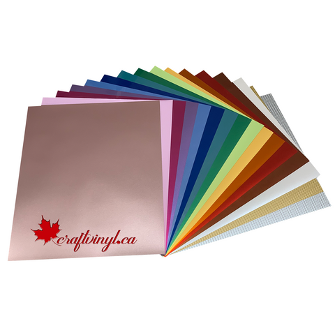 Siser Easyweed Electric HTV Package 16 Colors 15" x 12" Sheets