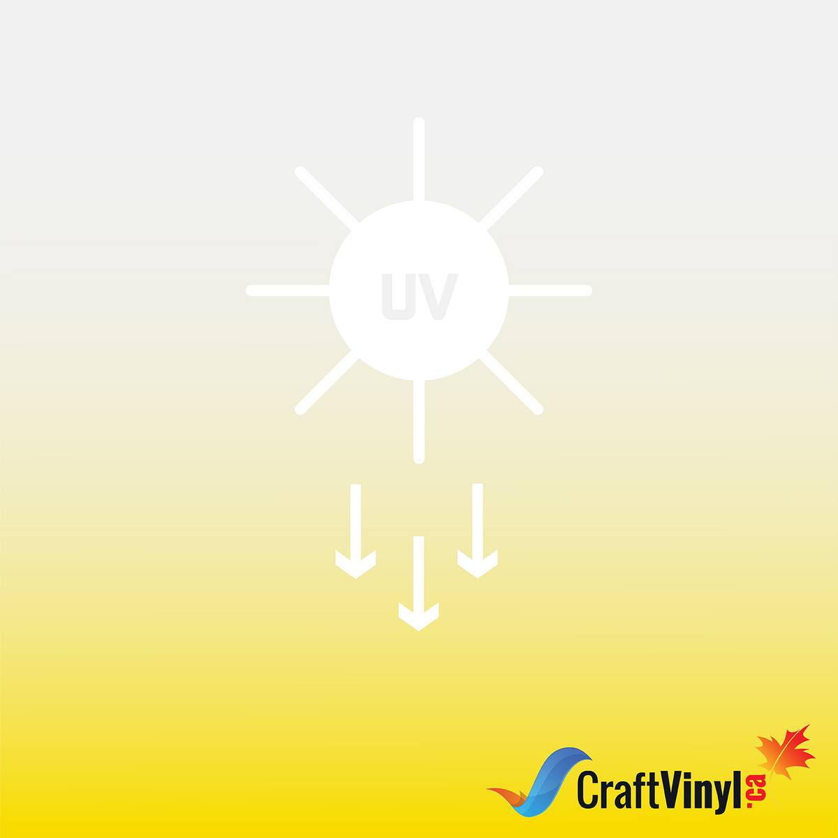 Sun Vinyl - Sunlight UV Color Changing White to Yellow